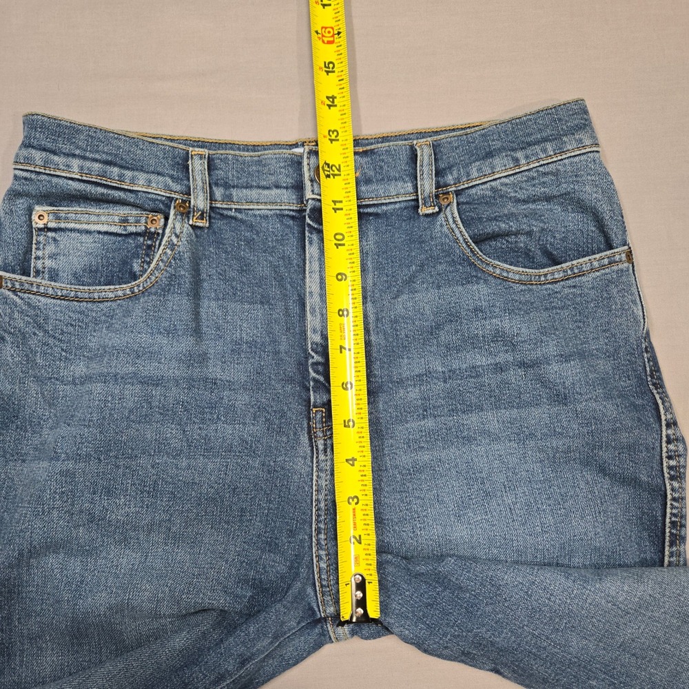 Antonio Melani High Rise Straight Leg Jeans Medium Wash Blue Size 32 / 14 - Picture 5 of 8